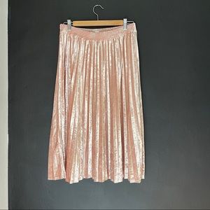 A New Day Velvet Midi Skirt